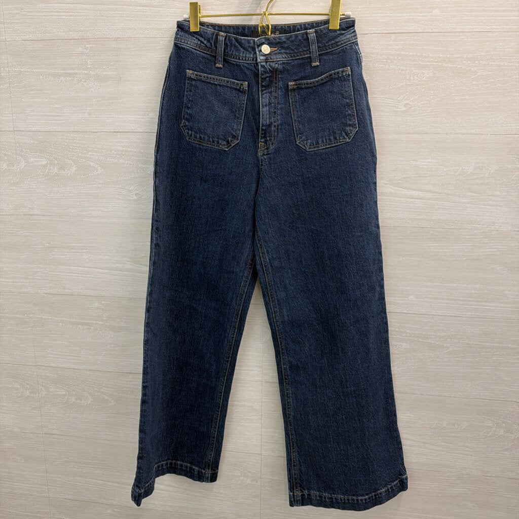 Mavi Dark Wash Paloma High Rise Wide Leg Jeans 26