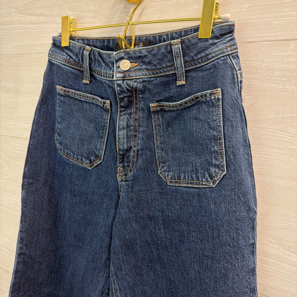 Mavi Dark Wash Paloma High Rise Wide Leg Jeans 26