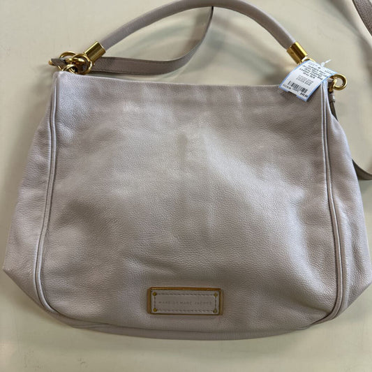 Marc Jacobs Grey Pebbled Leather Hobo Bag