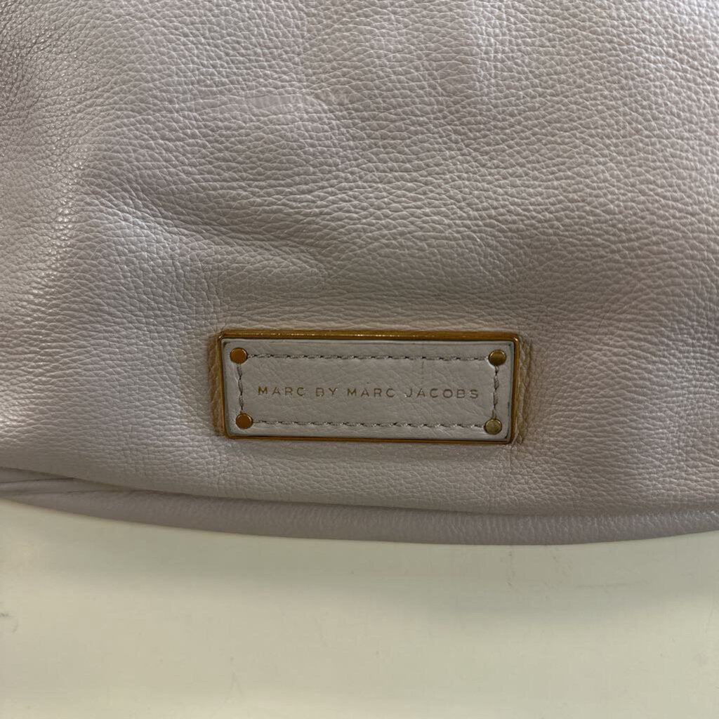 Marc Jacobs Grey Pebbled Leather Hobo Bag