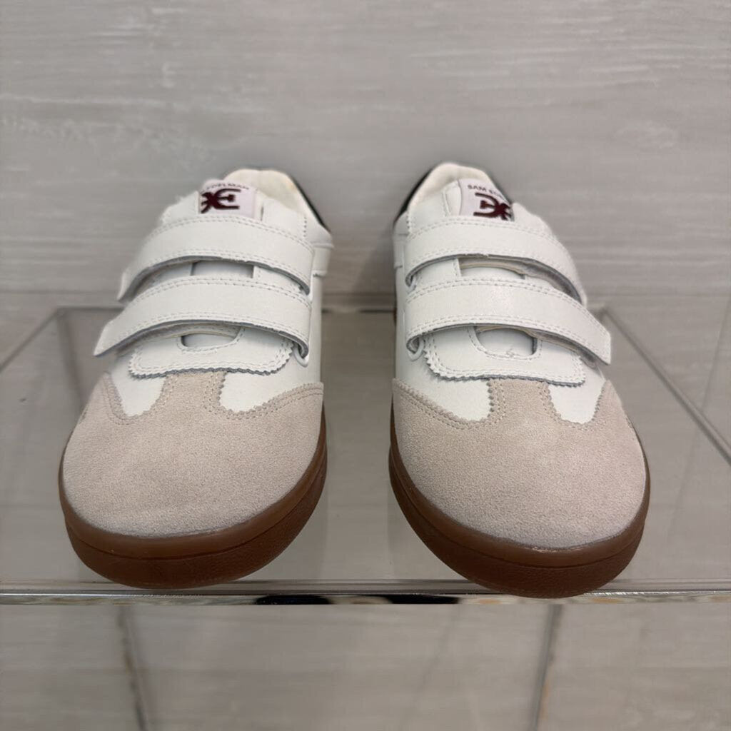 Sam Edelman White/ Black Leather Talia Sneakers 8.5