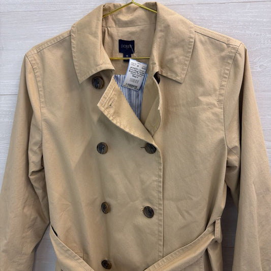 J Crew Beige Double Breasted Tie Waist Trench Coat 6