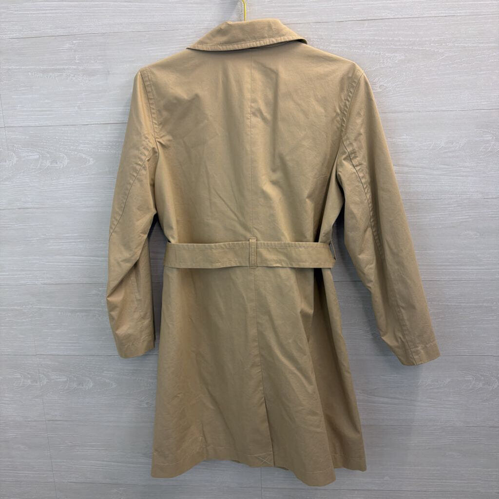 J Crew Beige Double Breasted Tie Waist Trench Coat 6