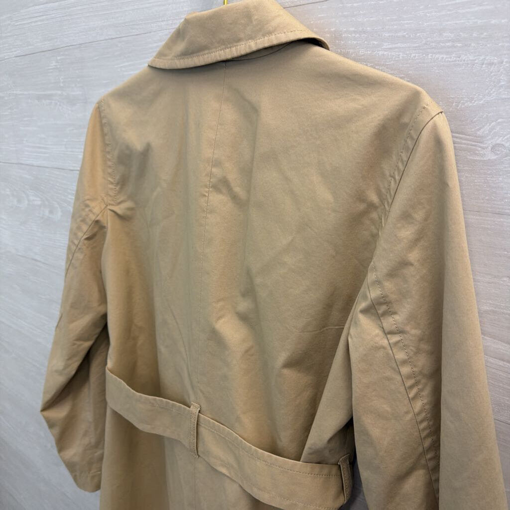 J Crew Beige Double Breasted Tie Waist Trench Coat 6