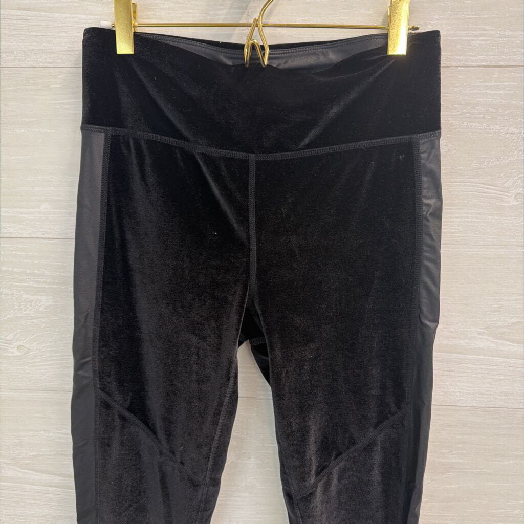 Sweaty Betty Black Velvet Legging Pants Medium