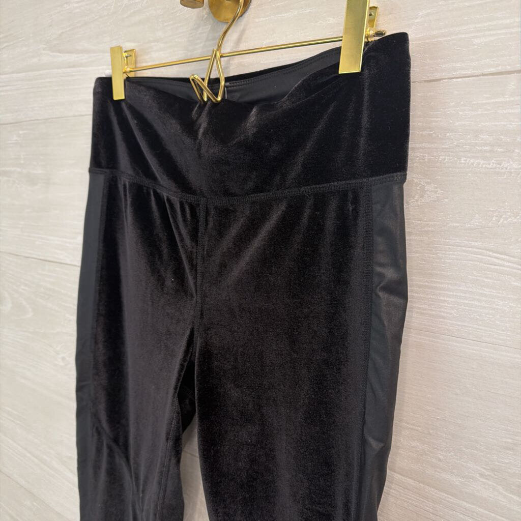 Sweaty Betty Black Velvet Legging Pants Medium