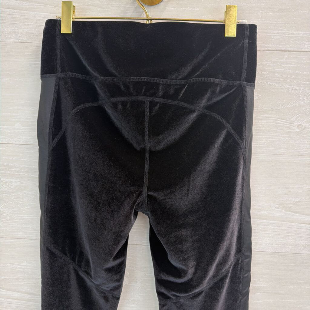 Sweaty Betty Black Velvet Legging Pants Medium
