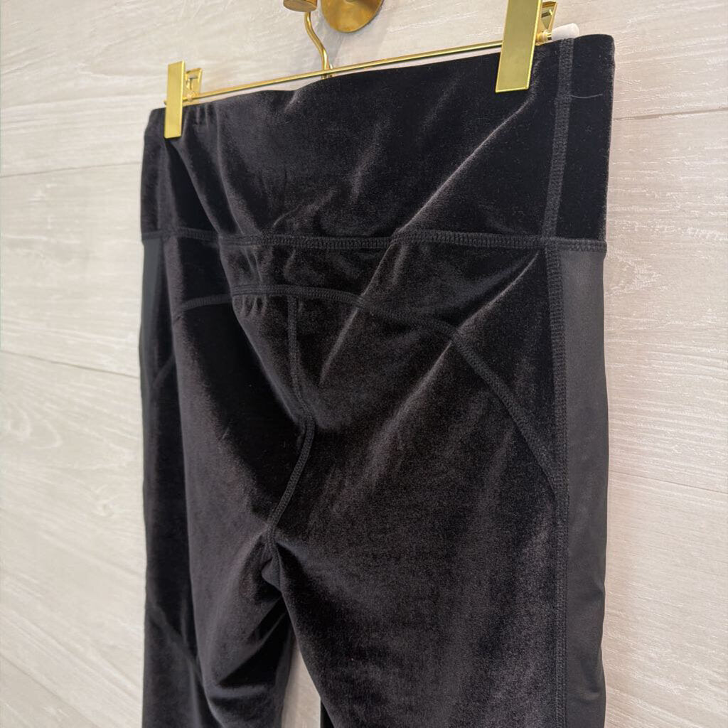 Sweaty Betty Black Velvet Legging Pants Medium
