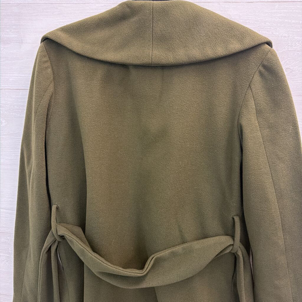 Sociology Green Open Front Tie Waist Jacket Medium