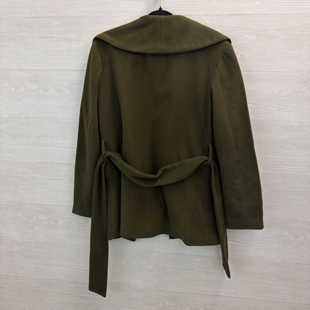 Sociology Green Open Front Tie Waist Jacket Medium