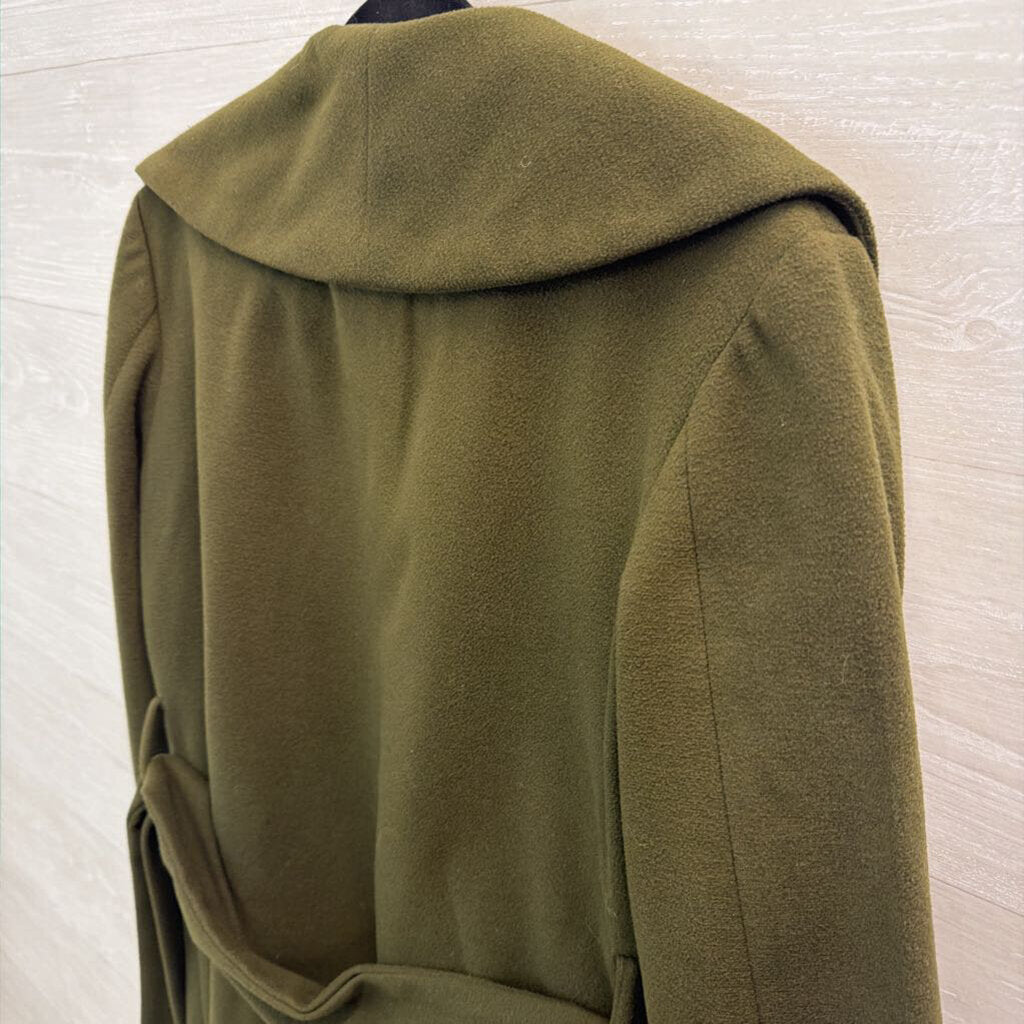 Sociology Green Open Front Tie Waist Jacket Medium