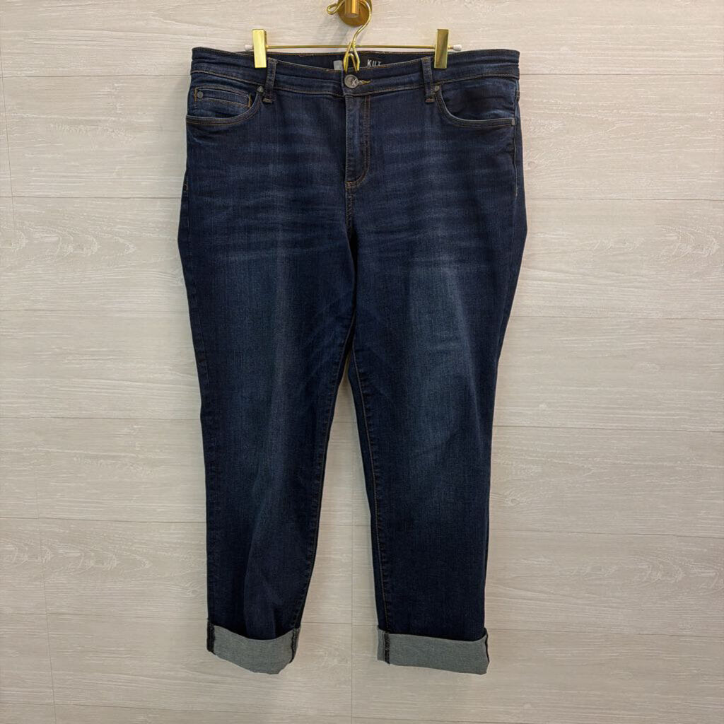 Kut Dark Wash Catherine Boyfriend Jeans 10