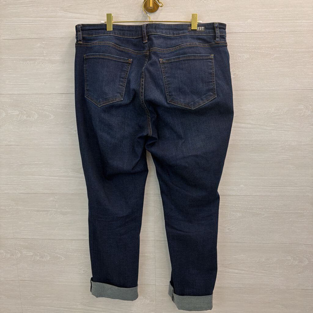 Kut Dark Wash Catherine Boyfriend Jeans 10