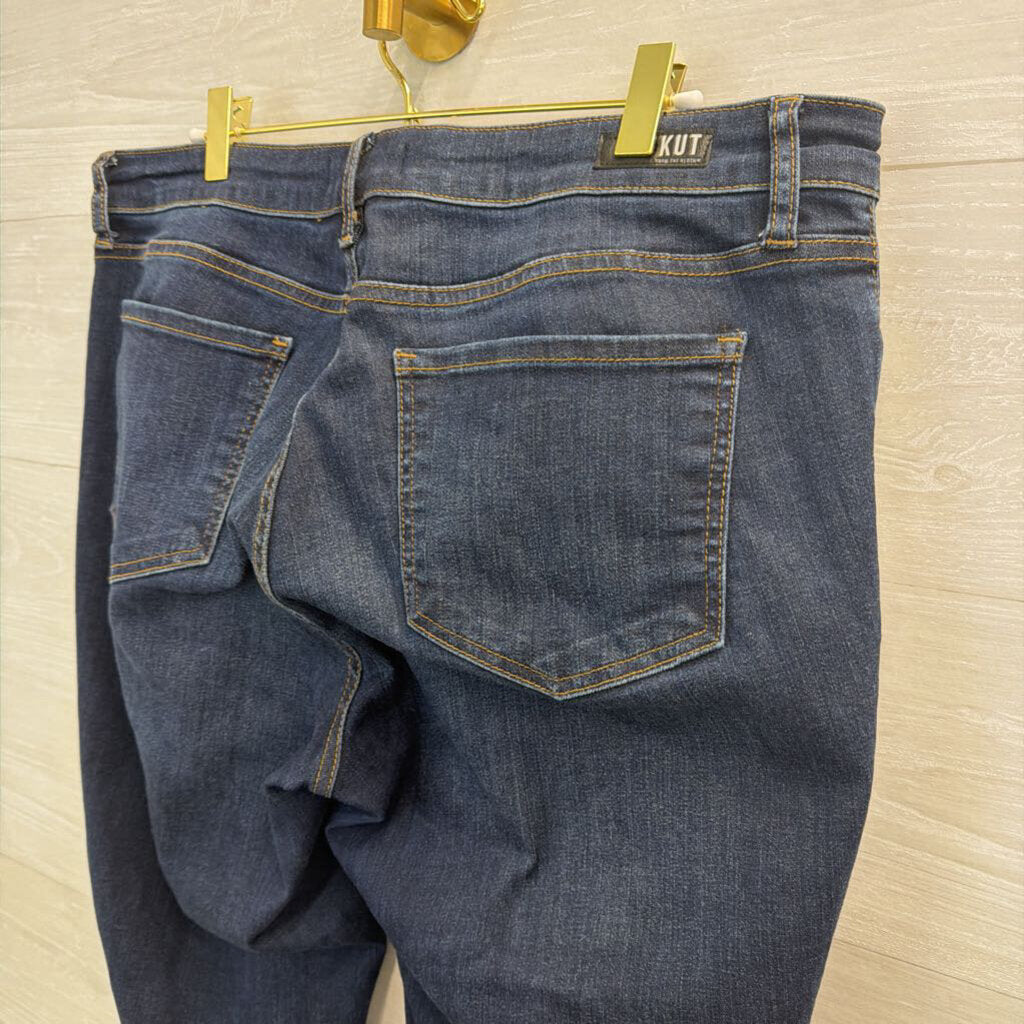 Kut Dark Wash Catherine Boyfriend Jeans 10