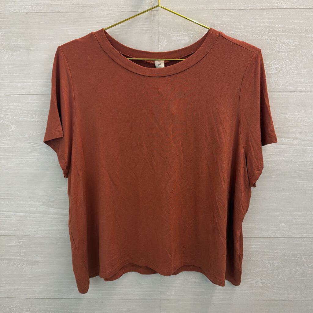 mts Orange Soft Short Sleeve Top Medium
