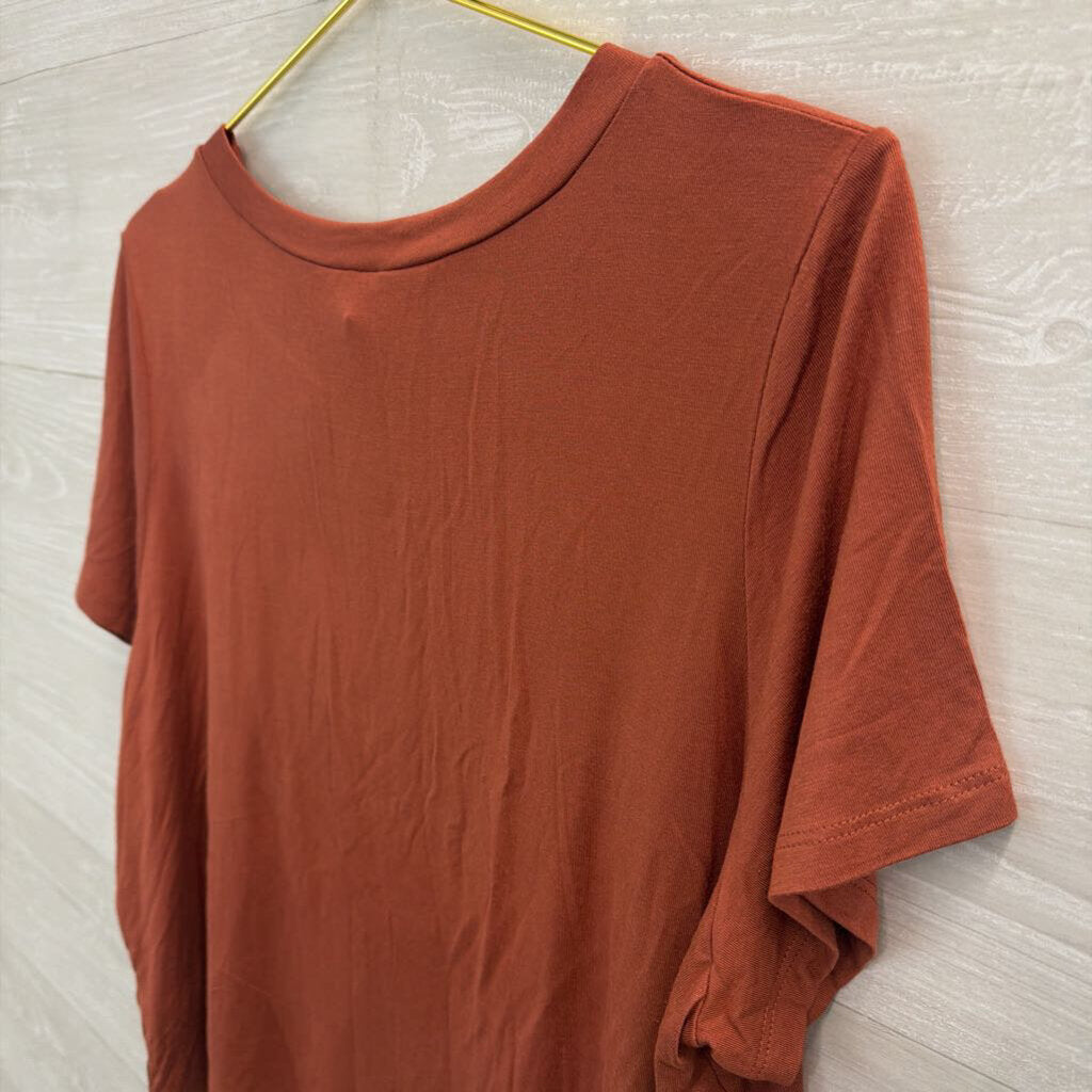 mts Orange Soft Short Sleeve Top Medium