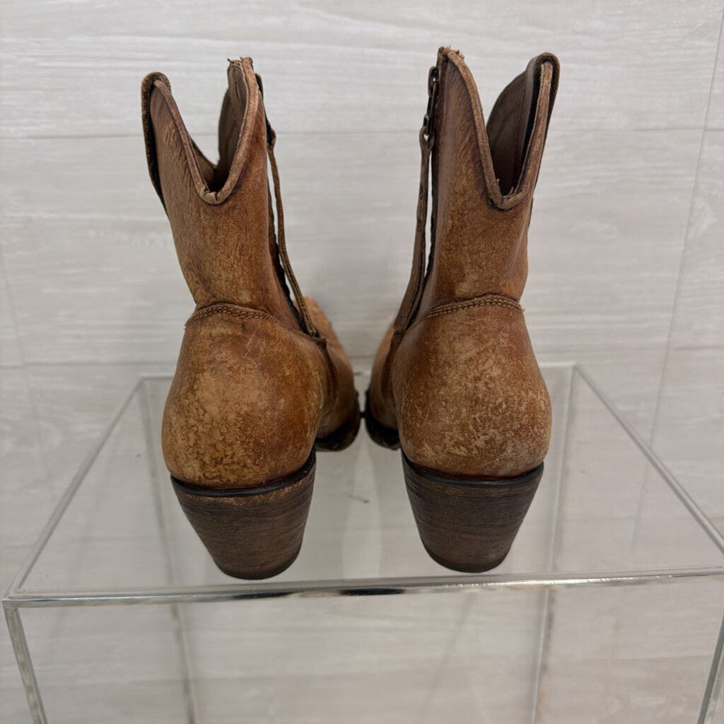 Ariat Brown Leather Ankle Western Boots 9