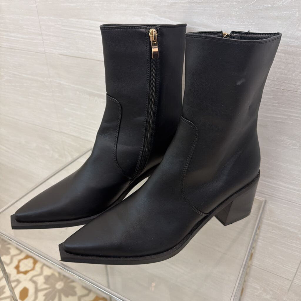 Billini Black Leather Lynden Boots 9