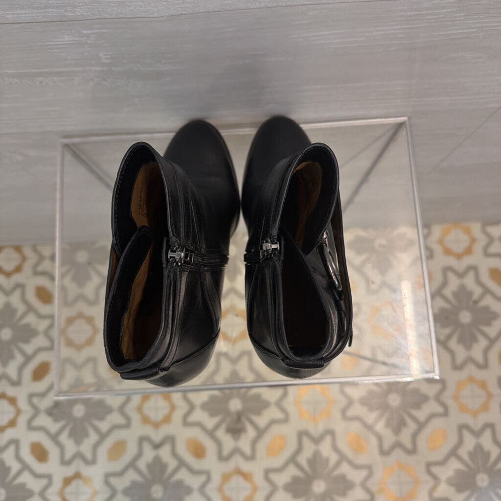 Coach Black Leather Alessandra Ankle Booties 9