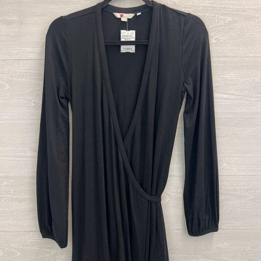 Boden Black Wrap Longsleeve Dress 10