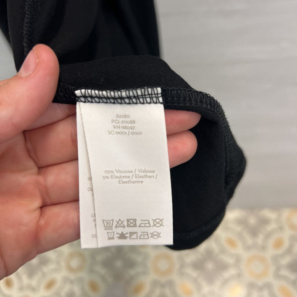 Boden Black Wrap Longsleeve Dress 10