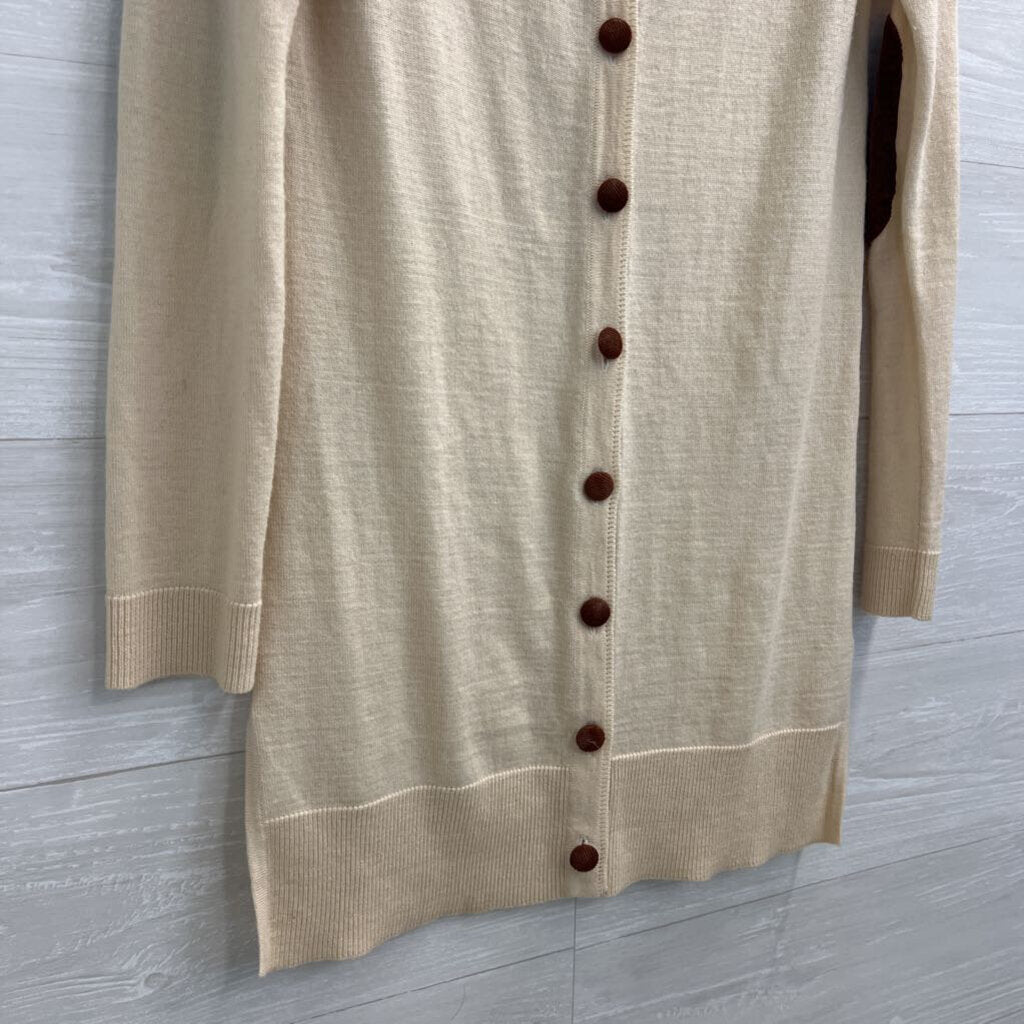 Hopeless Romantic Cream/Brown Cardigan Medium