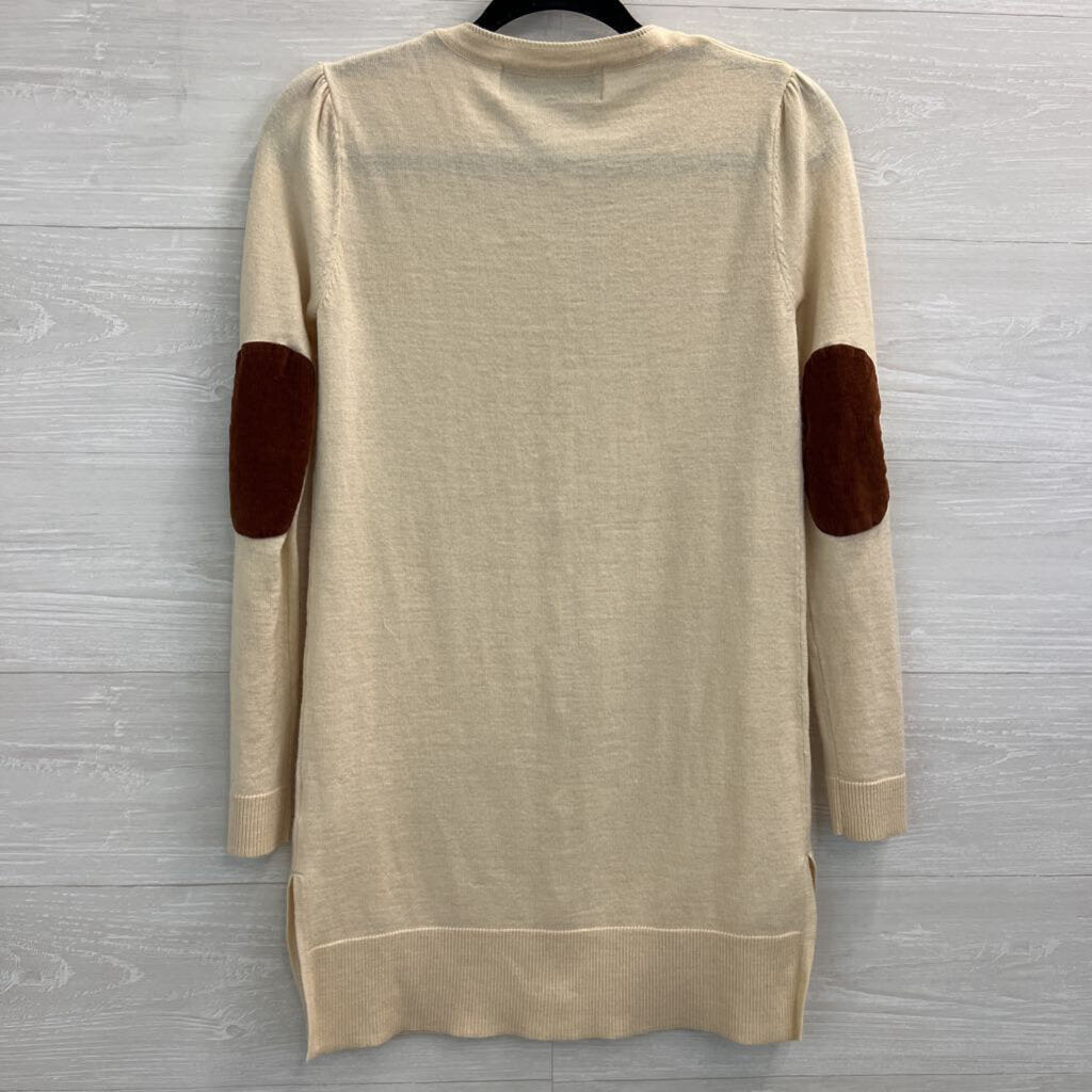Hopeless Romantic Cream/Brown Cardigan Medium