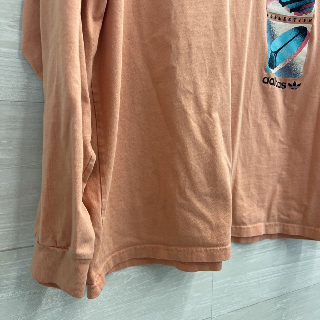 Adidas Originals Athletic Long Sleeve Orange Shirt. XL
