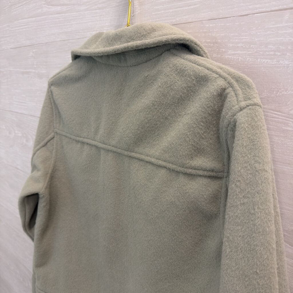 Joie Green Soft Button Down Shacket Large