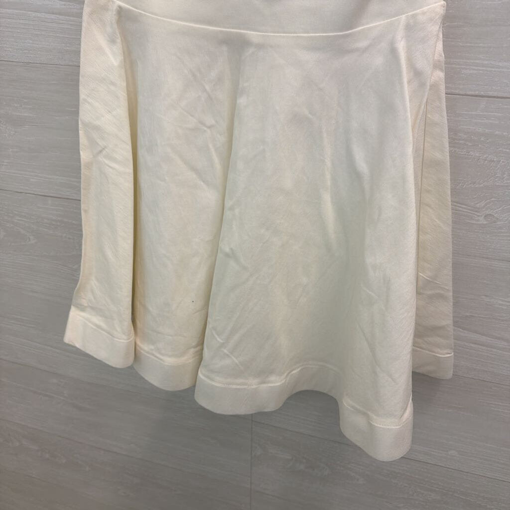 Parvenue White/ Black Lace Trim Dress Large