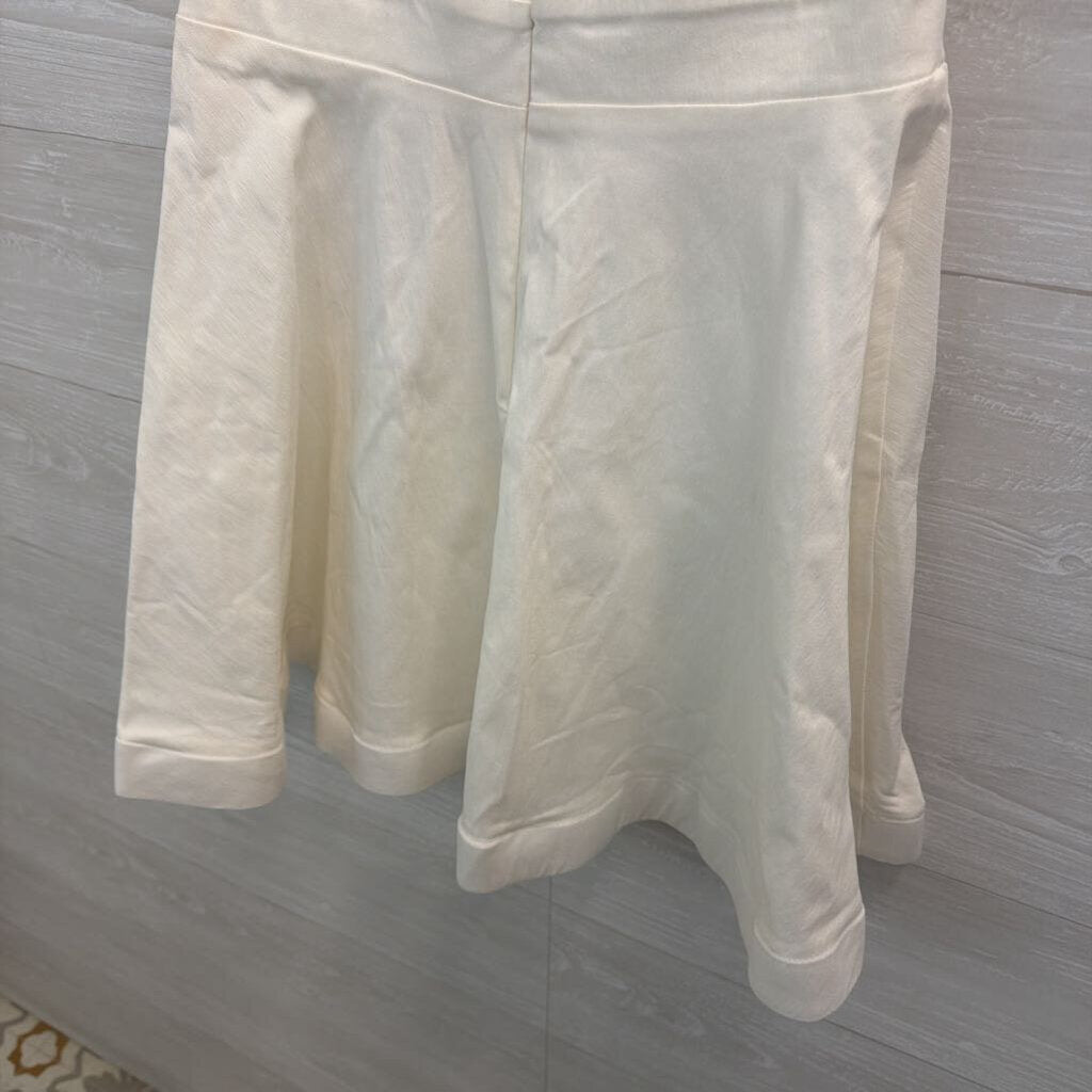 Parvenue White/ Black Lace Trim Dress Large