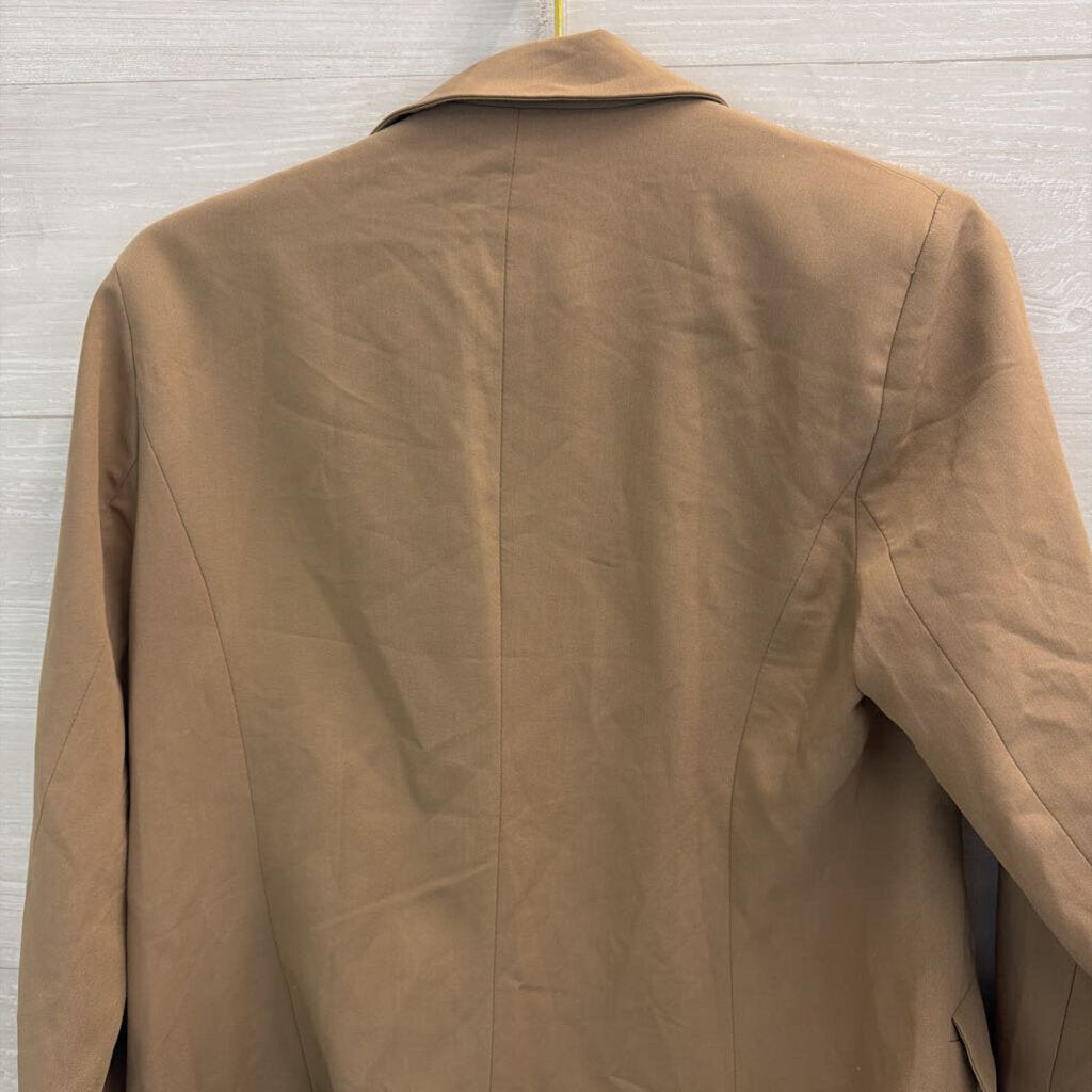 Brown Long Sleeve Blazer Jacket Large