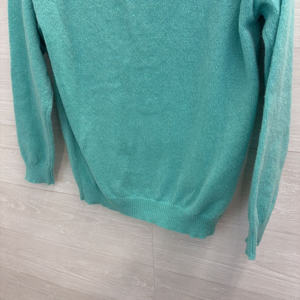 Blue/ Purple Flower Detail Cardigan Sweater Medium