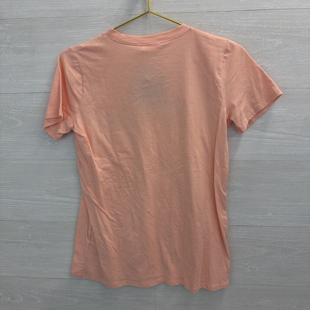 Tres Bien Pink Let The Good Times Roll Short Sleeve Graphic Tee Small