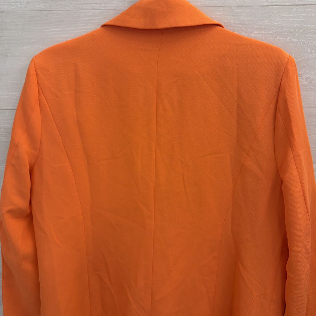 Fore Orange Long Sleeve Blazer Jacket Large