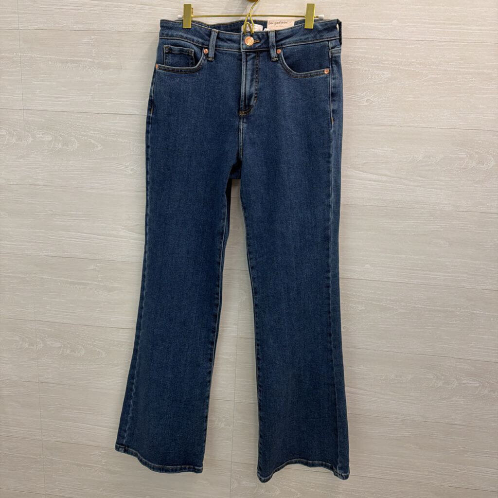 Lauren Conrad Medium Wash Super High Rise Flare Jeans 6