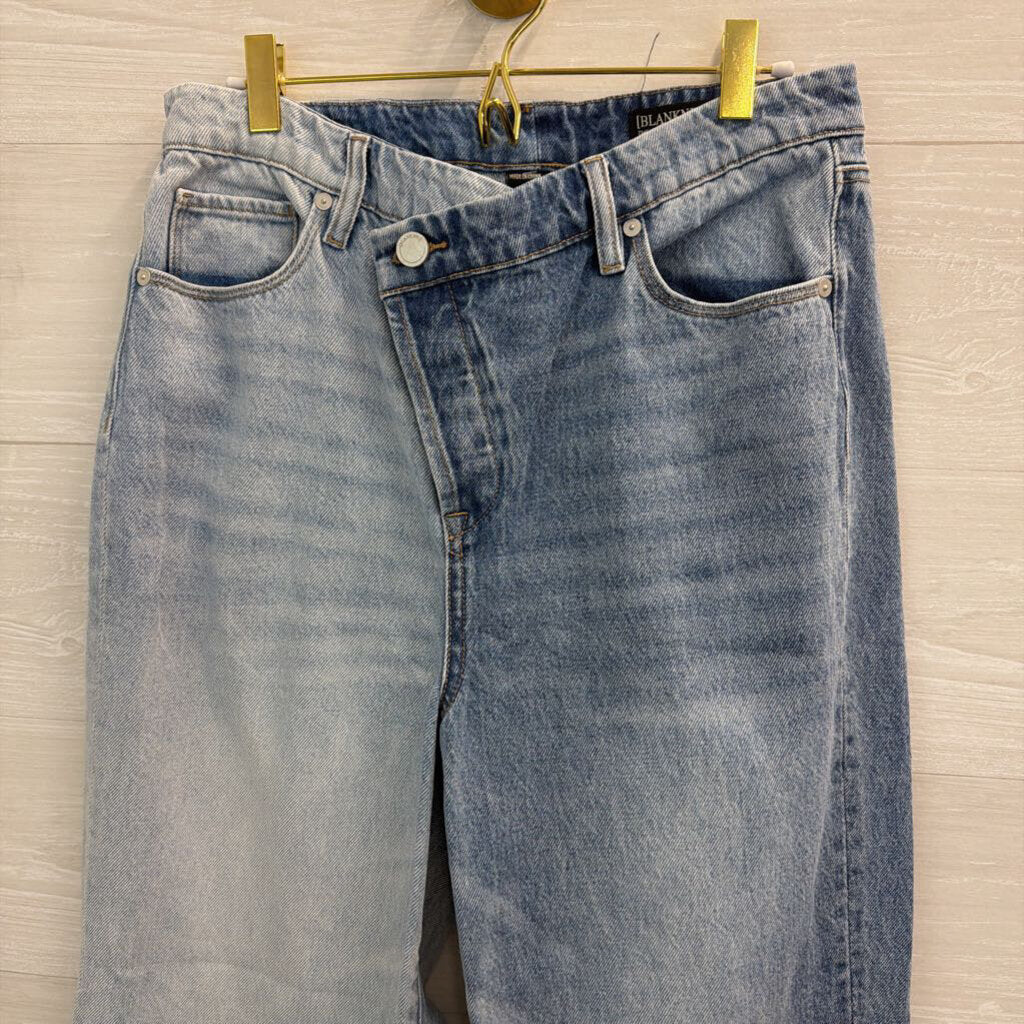 Blank NYC Medium/ Light Wash Color Block Jeans 29