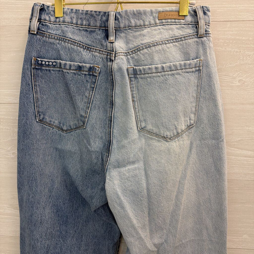 Blank NYC Medium/ Light Wash Color Block Jeans 29