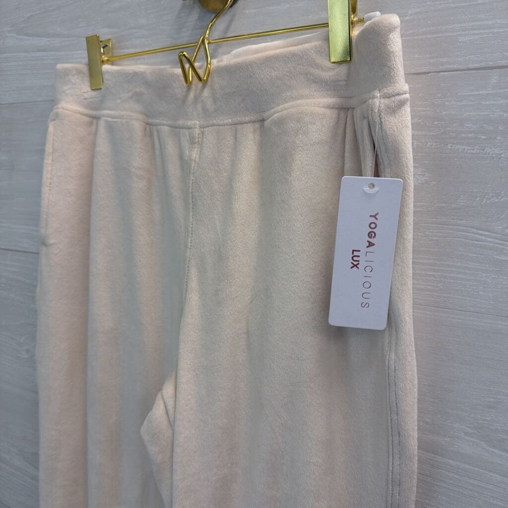 Yoga Licious Cream Soft Jogger Pants Small