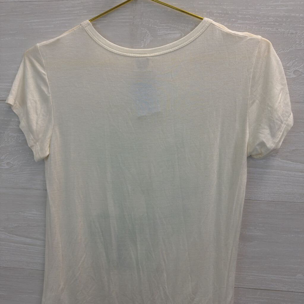 Color Bear White/ Green/ Silver Looking Sharp Short Sleeve Graphic Tee Medium