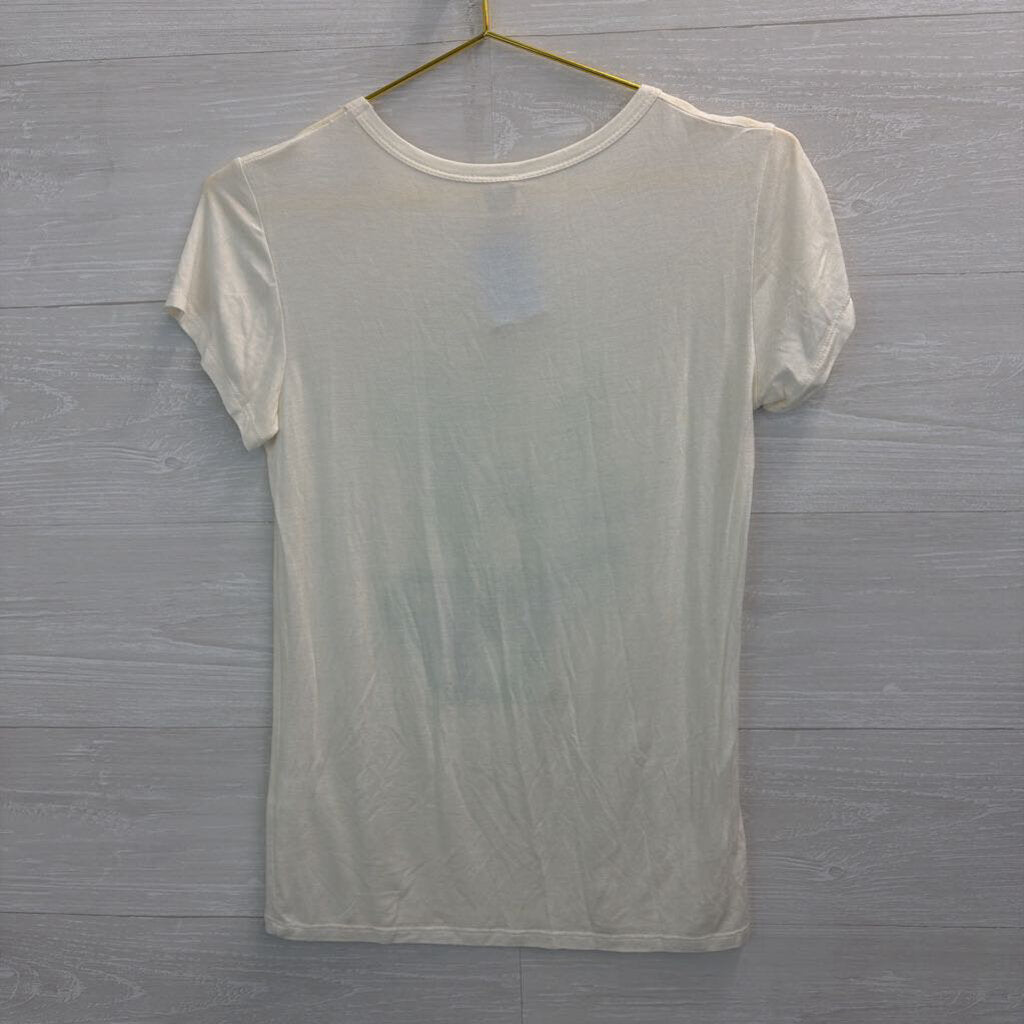 Color Bear White/ Green/ Silver Looking Sharp Short Sleeve Graphic Tee Medium