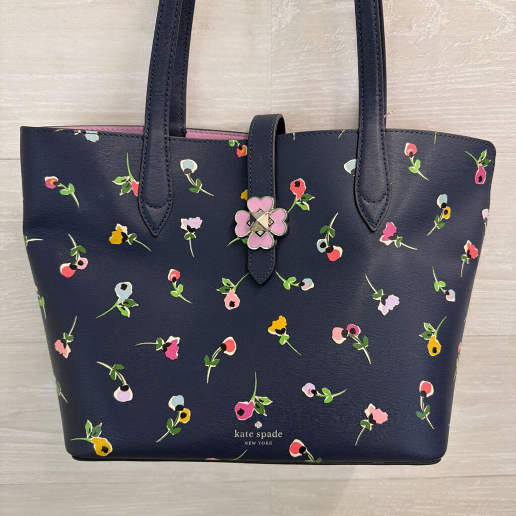 Kate Spade Navy/ Multi Kaci Wildflower Ditsy Small Tote Purse