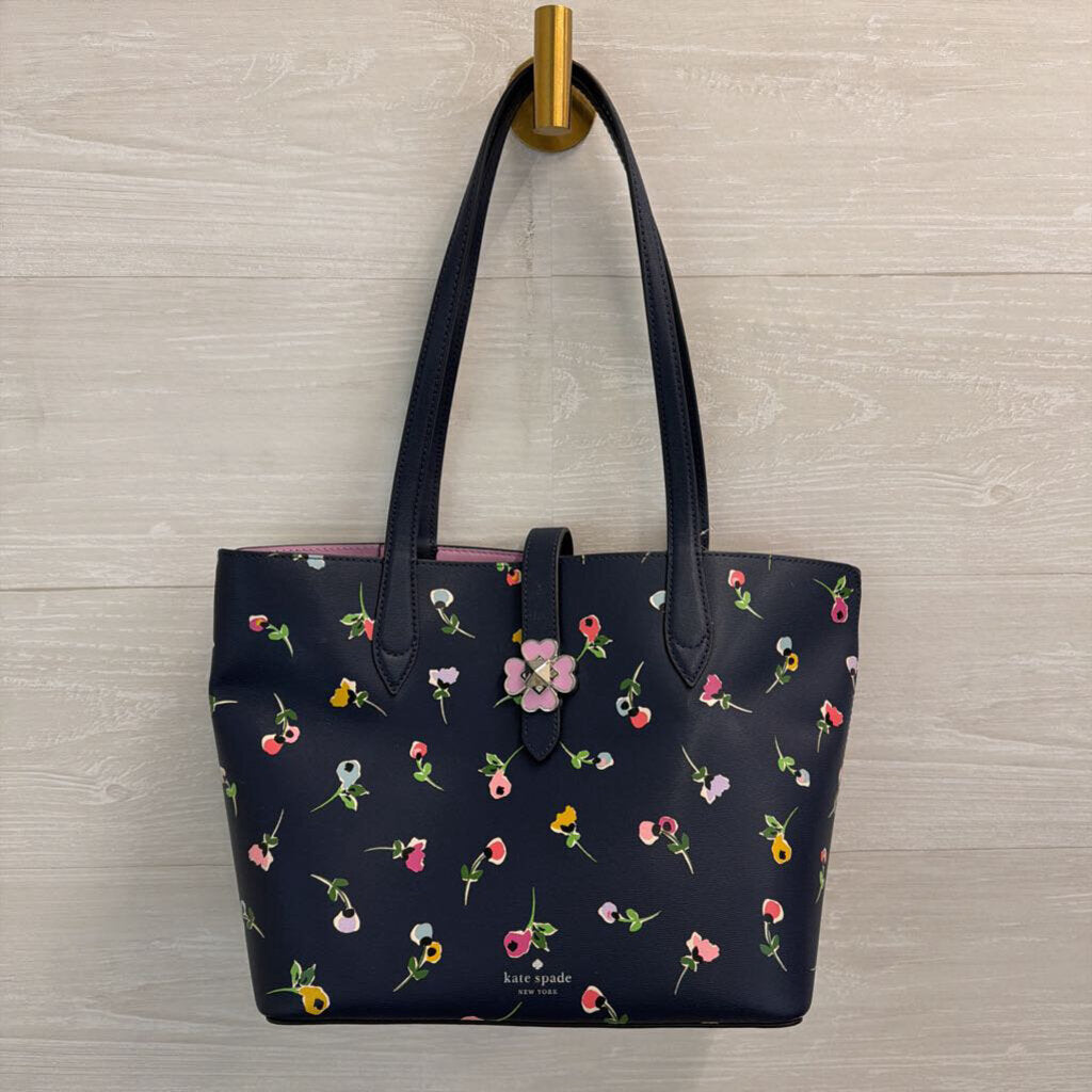 Kate Spade Navy/ Multi Kaci Wildflower Ditsy Small Tote Purse
