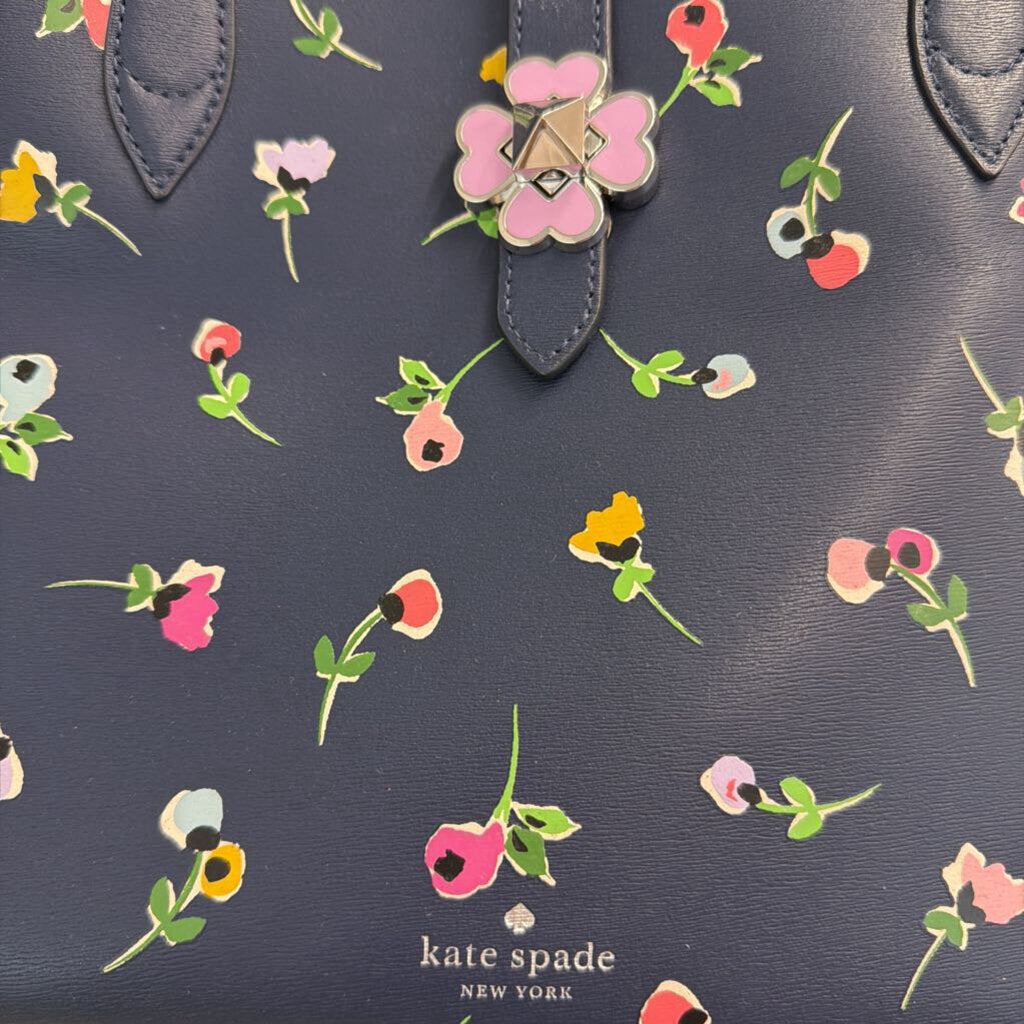 Kate Spade Navy/ Multi Kaci Wildflower Ditsy Small Tote Purse