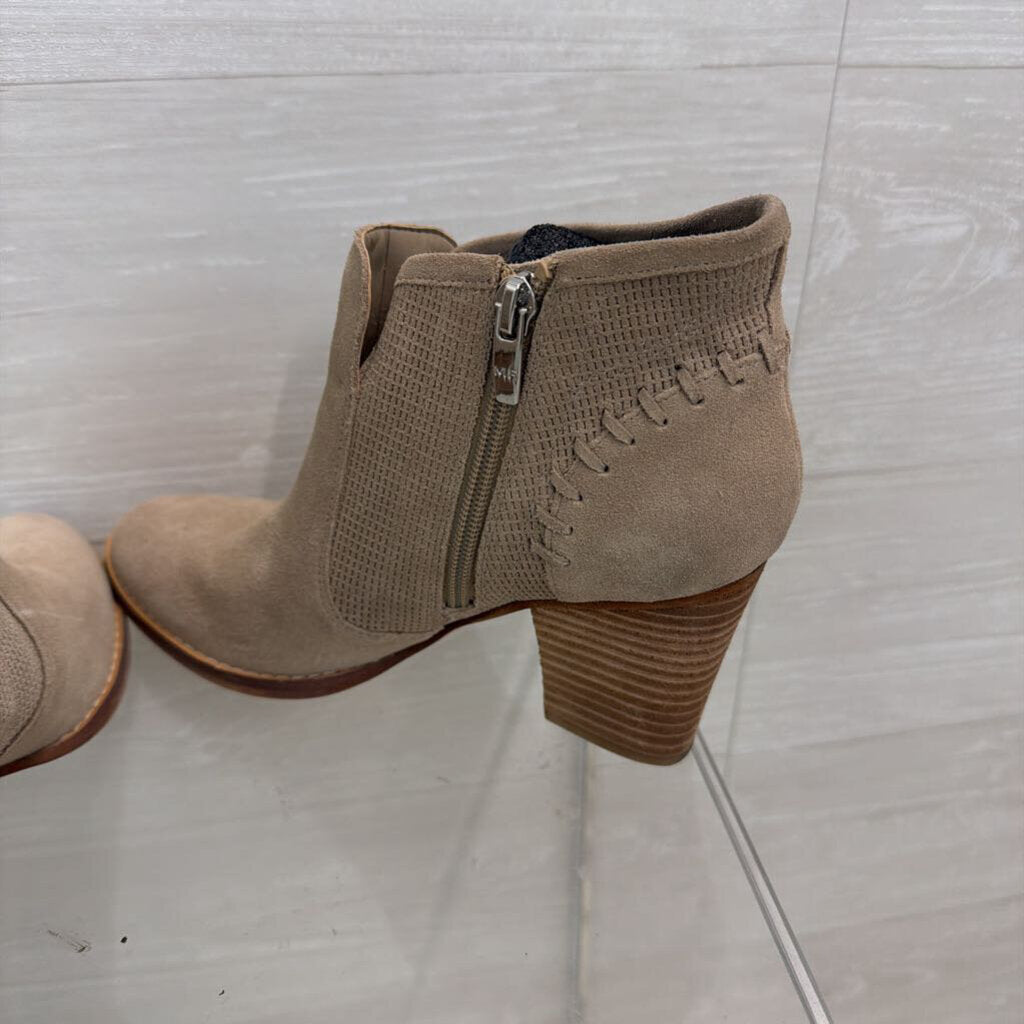 Marc Fisher Grey Suede Cadis Ankle Booties 7.5