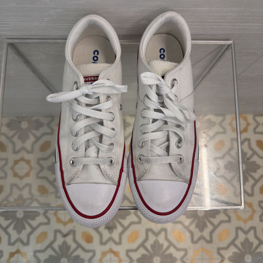 Converse White All Star Low Sneakers 8