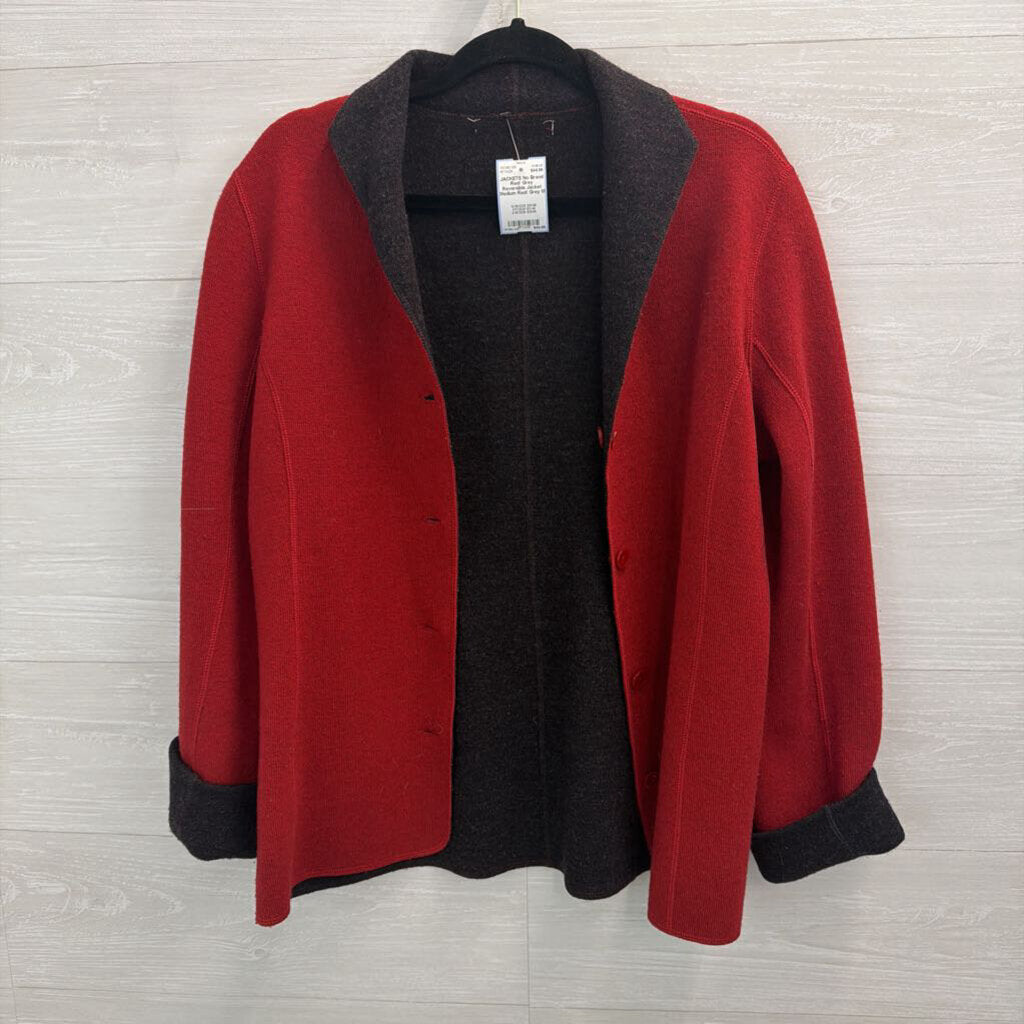 Red/ Grey Reversible Jacket Medium