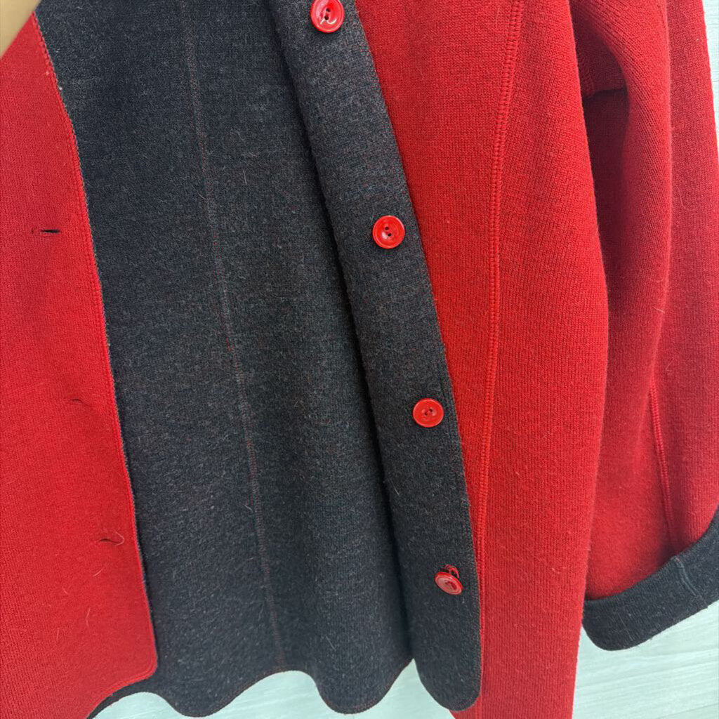 Red/ Grey Reversible Jacket Medium