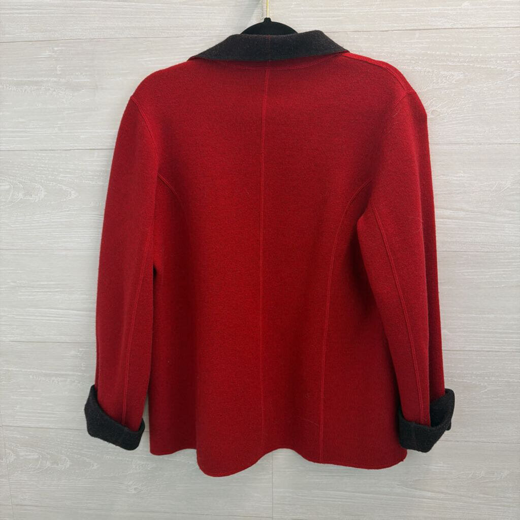 Red/ Grey Reversible Jacket Medium