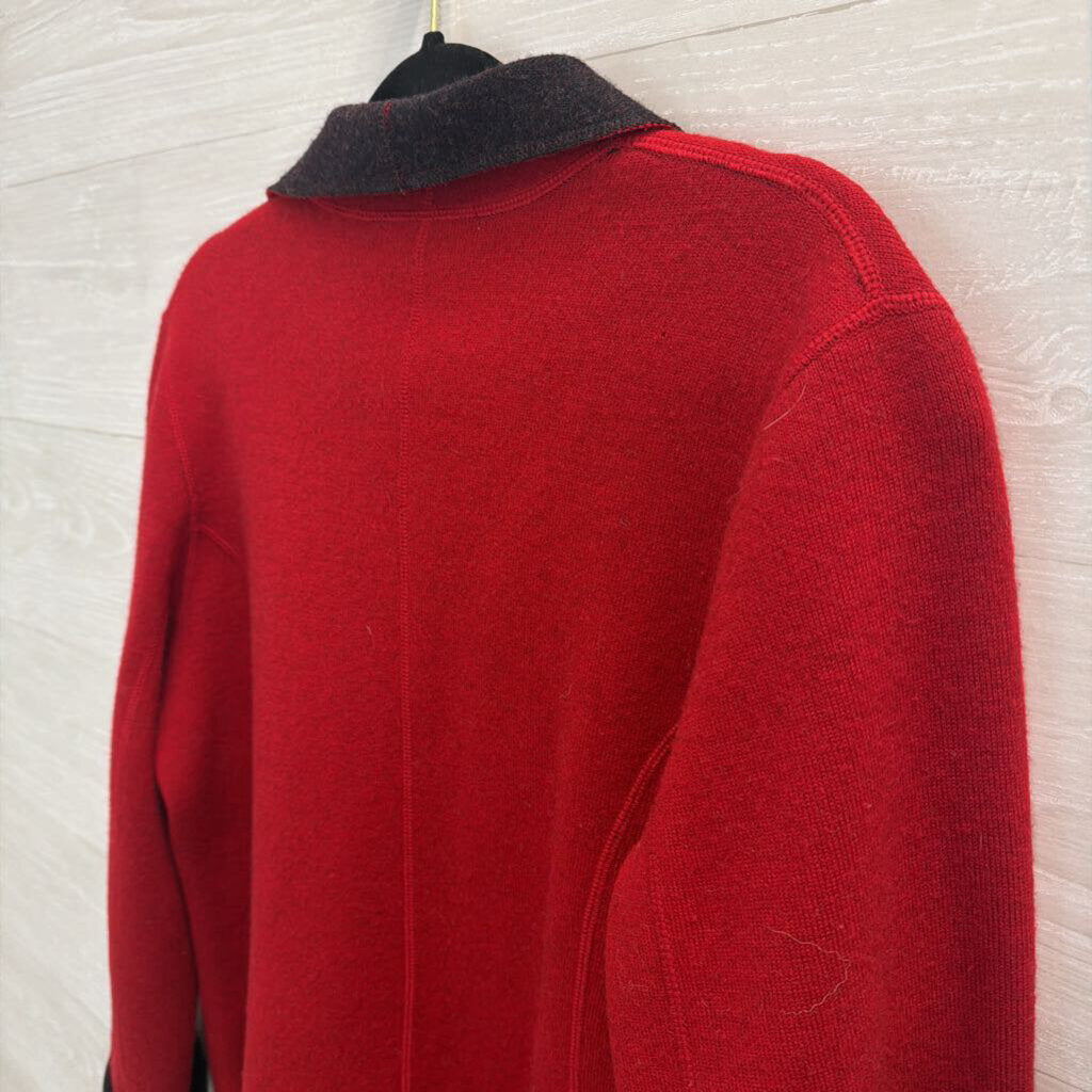 Red/ Grey Reversible Jacket Medium